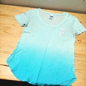 Victoria's Secret PINK Blue Green Tee
